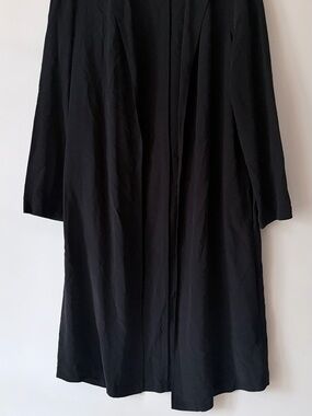 Eileen Fisher Black Long Trench Coat